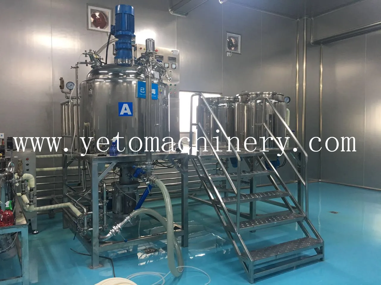 新化妝品工廠2真空均質混合機